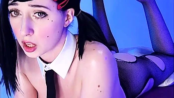 brunette,toys,solo,stockings,masturbation