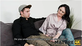 hd,brunette,stepmom,stockings,mature