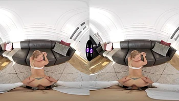 pov,virtual-reality,peaches,moaning,spread-legs