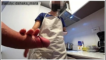 jav,asian,uniform,public,kitchen
