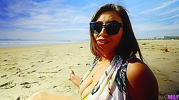 busty-milf,melons,booty-shake,brunette,pov