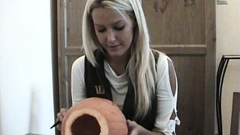 halloween-costume,pumpkin,long-hair,halloween,posing