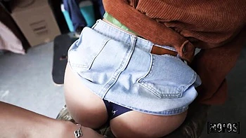 pov,missionary,cowgirl,garage,medium-size-tits