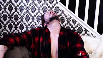 christmas,blowjob,deep-throat,tattoo,split-tongue