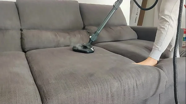 cleaning,big-cock,sofa,blue-nails,couch