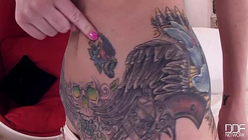 red-head,solo-female,tattoo,milf,small-tits