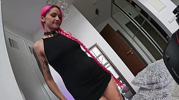 natural-tits,solo-girl,vibrator,tattoo,teen