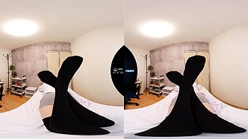 vr-porn,masturbation,stockings,cowgirl,asian