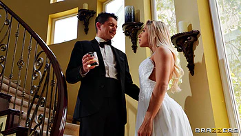 dress,blowjob,longhair,small-tits,bed