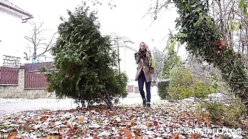 blonde,pissing,clothed,medium-size-tits,urine