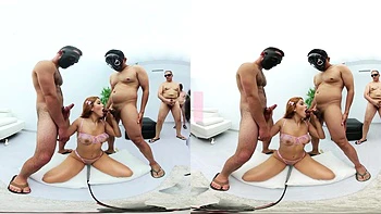lingerie,gangbang,handjob,red-head,vr-porn