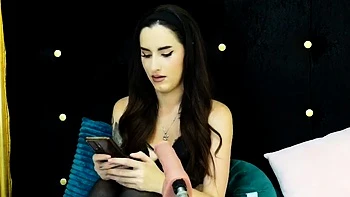 stockings,babe,solo,toys,brunette