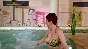 masturbation,bikini,natural-tits,big-tits,pool