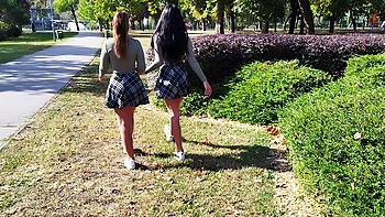 outdoor,reality,brunettes,long-hair,miniskirt