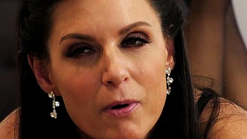 couple,interracial,stockings,facial,high-heels