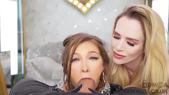 blonde,threesome,housewife,3some,uniform