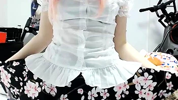 redhead,masturbation,stockings,webcam,amateur