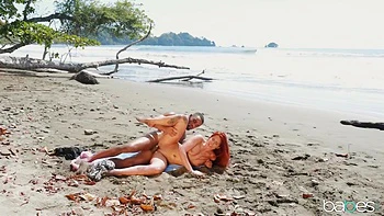 tiny-tits,small-tits,pussy-eating,red-head,creampie