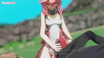 anime,mmd,miko,creampie,impact