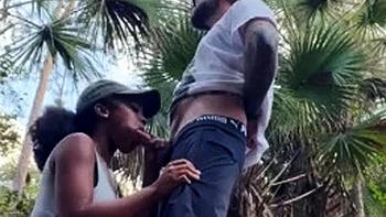 black-and-ebony,outdoor,amateur,pov,blowjob