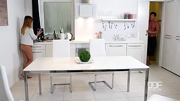 tattoo,brunette,foot-fetish,small-tits,stockings