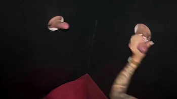 lingerie,blowjob,glory-hole,cumshot,bukkake