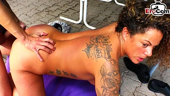 german,natural-tits,couple,jeans,tattoo