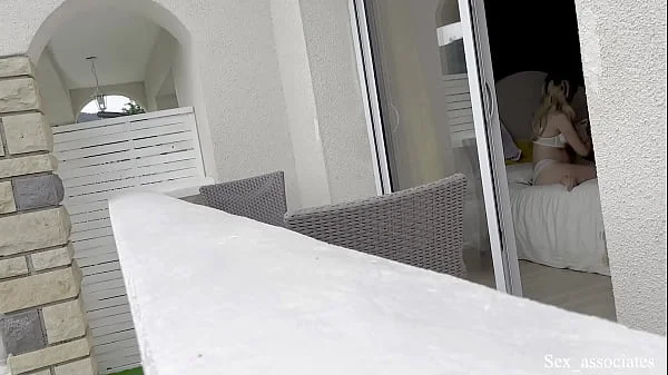 window,caught-masturbating,amateur,hidden-cam,balcony