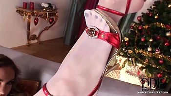 foot-fetish,tattoo,high-heels,lingerie,blonde