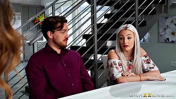 blonde,smiling,dress,bottomless,wedges