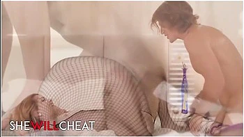 fishnets,missionary,bondage,cum-on-pussy,small-boobs