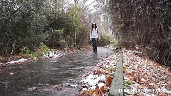 brunette,pissing,long-hair,panties,firm-ass