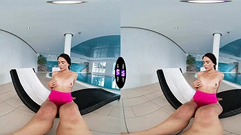 brunette,virtual-reality,solo-girl,pool,hd