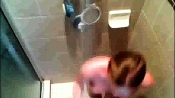 voyeur,softcore,solo,redhead,shower